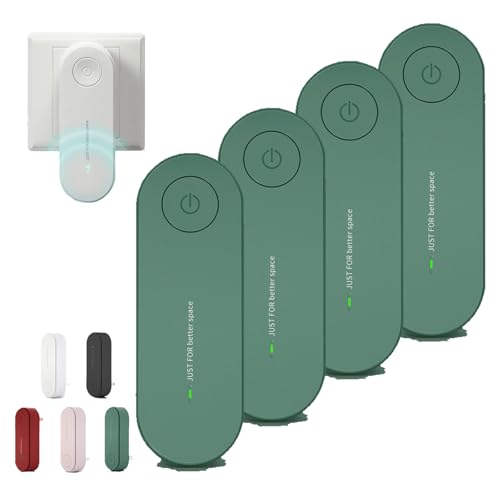 Magair Air Purifier, Magair Air Purifier Plug In, Mag Airs Purifiers, Remove Smell, Pollutants, Suitable for Bedrooms, Toilets, Closets, Pet Room (Green,4pcs)