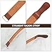 LALADEFIEE Leather Sharpening Strop Double-Sided Razor Sharpener Strap Brown Manual Barber Accessory for Straight Razor Shaving Kit Home Use