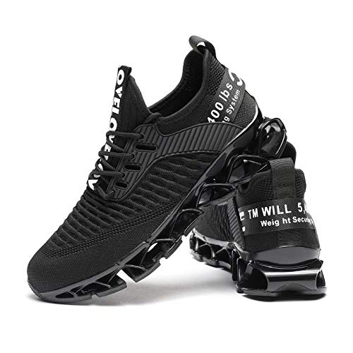 Vooncosir Women's Running Shoes Comfortable Fashion Non Slip Blade Sneakers Work Tennis Walking Sport Athletic Shoes Black #TOP5