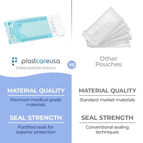 400 2.25 x 4 Inch Self Sterilization Autoclave Pouches for Cleaning Tools, Sterilizer Bags for Dental Offices, Pouch for Dentist Tools, 2 Boxes of 200