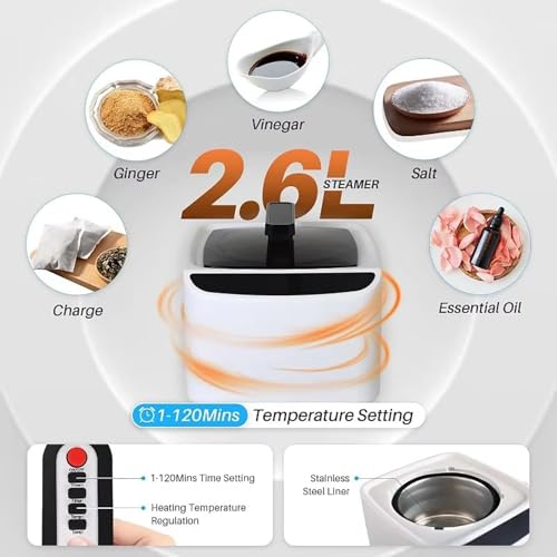 Sauna portable à domicile avec générateur de vapeur 2,6L et télécommande
