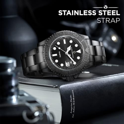 Image of Carlington Meridian Series Analog Men Wrist Watches with Stainless Steel Chain Strap & Date Display | Fashion Watches for Gents | CT - 4010