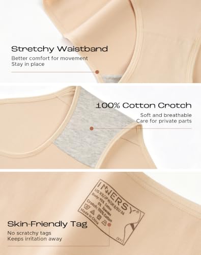 Image of INNERSY Womens Underwear Cotton Hipster Panties Regular & Plus Size 6-Pack