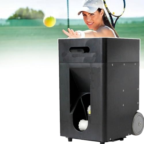 JIANGSHUAIM Tennis Ball Machine，Automatic Tennis Ball Launcher ，Single Automatic Trainer for Training and Practice, Pre-Programmed and Custom Drills, Remote & App Control