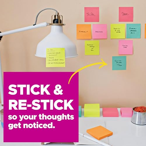 Post-it Super Sticky Coussinets de message bloc bloc-notes adhésif Mmm76794ss - 4