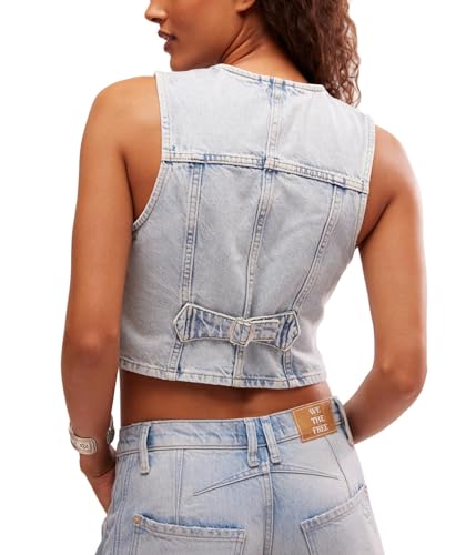 Free People Women's Tate Denim Vest3