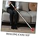 NOLITOY Hook Type Blind Person Walking Stick Cane Tip Red for Safety and Stability