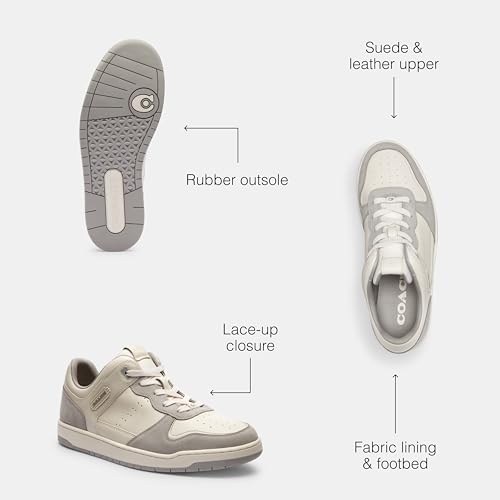 Coach mens C201 Mixed Material Sneaker3