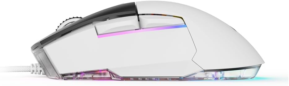 Sharkoon Skiller SGM35 White Optical Gaming Mouse RGB PBT Button