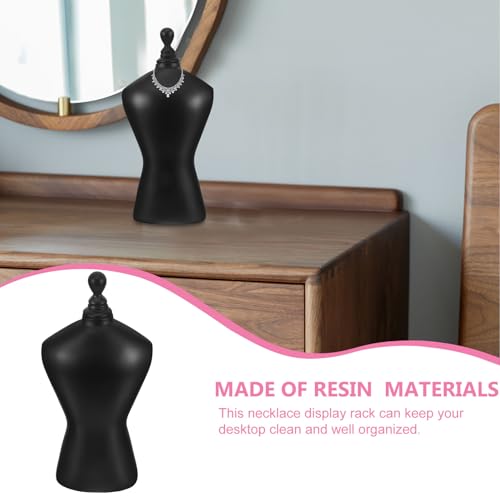 Présentoir à bijoux buste noir support de collier pour vitrine magasin TOPBATHY