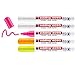Produktbild edding 4095 Kreidemarker Set - weiß, gelb, orange, pink (neon) - 5 Kreidestifte - Rundspitze 2-3 mm - Kreidestift für Tafel abwischbar - für Fenster, Glas, Spiegel - Tafelstift mit deckenden Farben