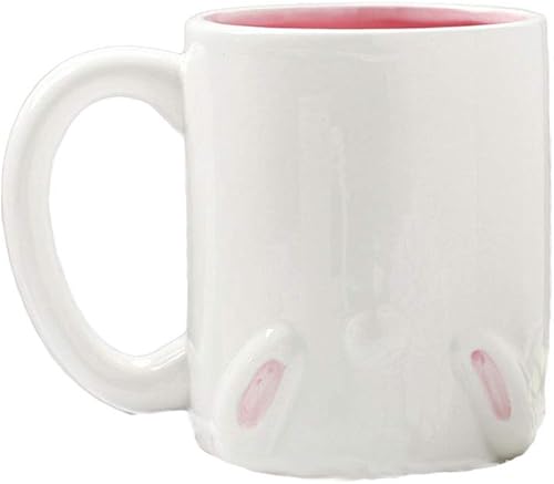 Miniatura 3 de ZaH Taza de café de conejo de Pascua, decoración de Pascua, regalo para niños y niñas, taza de cerámica de 12 onzas (patrón de conejo-2)