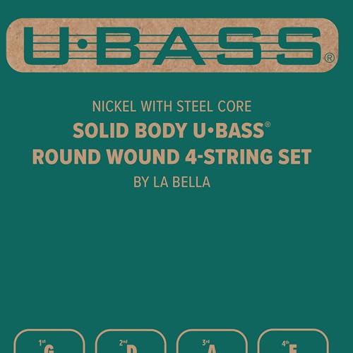 Solid Body U•BASS® Round Wound 4-String Set by Kala - Image 4