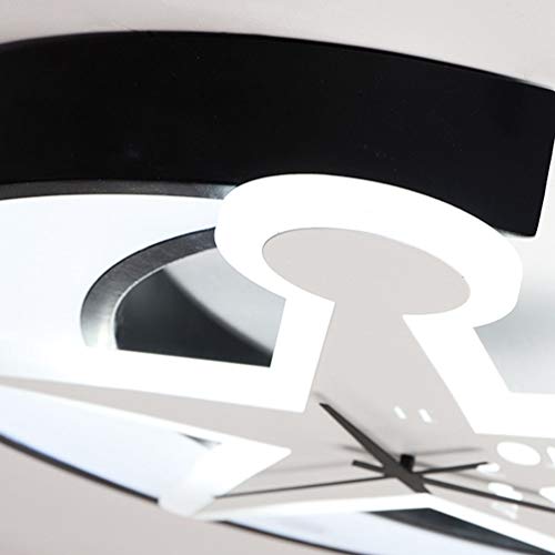 Plafonnier LED lune et étoile dimmable de 50cm avec télécommande pour chambre d'enfant
