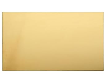 Brass Sheet, 4"x8"-16Gauge1.5mm, No Scratches, Protective Film on Both Sides