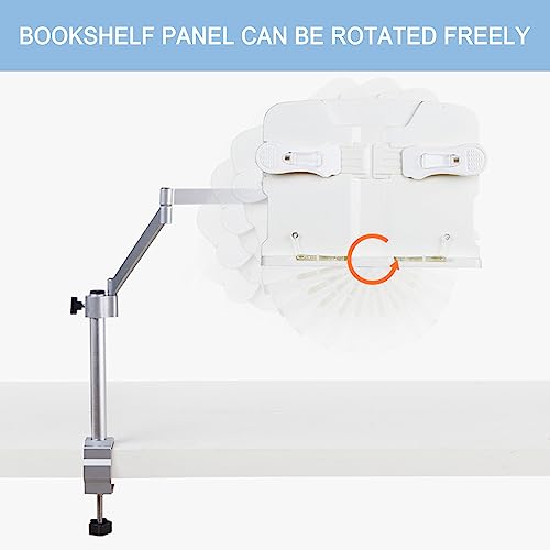 Soporte para libros contra el dolor cervical con diseño ajustable de metal para escritorio 2