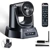 TONGVEO 5.8GHz Wireless Conference Room Webcam Church Live Streaming 3X USB 1080P 60fps PTZ Camera for Worship Services Online Conference Works with Zoom OBS Easy to Set Up