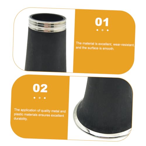 LIOOBO High Pitch B Clarinet Bell Replacement Smooth Polished Two-section Tube Accessory for Wind Instrument Tuning Lightweight and Clarinet Part for Beginners and Professionals