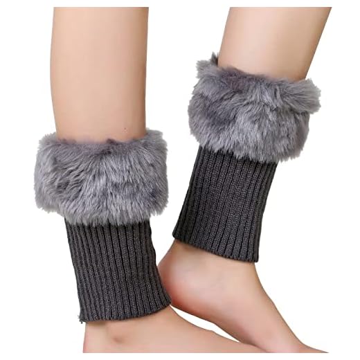 UnoSheng Guantes de almohadilla térmica mujeres otoño e invierno corto torcido lana caliente calcetines botas cubierta lana de punto protección de piernas manta eléctrica, gris oscuro, Talla única