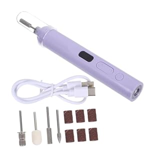 UKCOCO Elektrische Nagelbohrmaschine mit Trocknungslampe