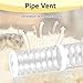 MUYG 8 PCS Hamster Tube Set, Hamster Toy Set DIY Clear Pet Cage Tunnel Small Animal External Accessories Adventure Tube Syrian Rat Mouse (White)