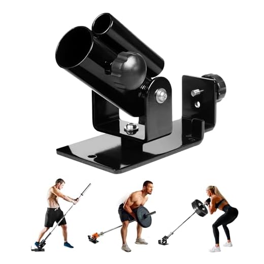 Yes4All LPL6 Deluxe T-Bar Row Plataforma – Full 360° giratorio y fácil de instalar – Se adapta a barras olímpicas estándar de 1 pulgada y 2 pulgadas, A, negro