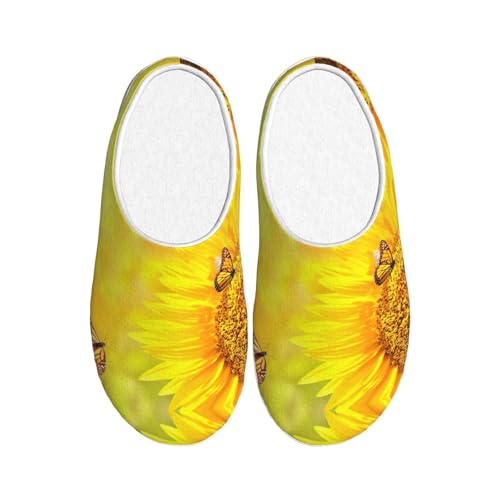 Chaussons chauds EdWal contre le froid : pantoufles antidérapantes en peluche taille 39 EU
