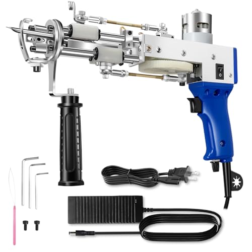 Image of 2 in 1 Tufting Gun - artufting 2 in 1 Cut Pile & Loop Pile Rug Tufting Gun AK-Duo - Easy-to-Use Rug Making Kit - Ideal for Craft Devotees, Crafting Studios & Social Media Creators (Blue)