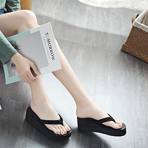 Womens Orthopedic Platform Flip Flops, Summer Beach Comfort Arch Support Thong Cushion Sandals Yoga Mat Wedge Sandal3