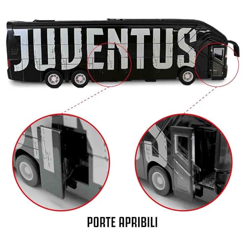 Mondo Motors - Pullman Juventus F.C. Model zabawki - magistrala z tyłu sprzęgła - Kolor biały czarny - 51212