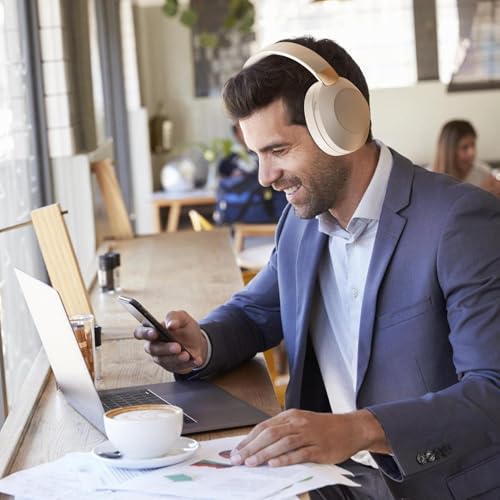 Casque supra-auriculaire sans fil antibruit : son stéréo et design pliable