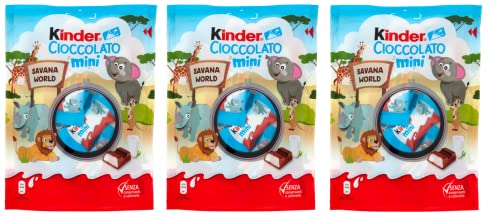 Ferrero Cioccolato al Latte - Mini porción de chocolate con leche (3 unidades, 125 g, cada bolsa contiene al menos 19 unidades)