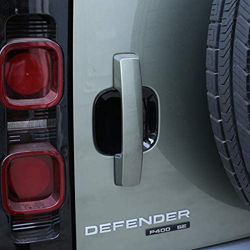 CHEYA 5pcs ABS Car Exterior Door Handle Bowl Cover Trim for Land Rover Defender 110 2020 Car Accessories (Bright Black) by CHEYA - Used condition - Image 3