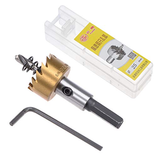 sourcingmap 25mm HSS Drill Bit Hole Saw Stainless High Speed Steel Metal Alloy, 25x15mm - Image 4