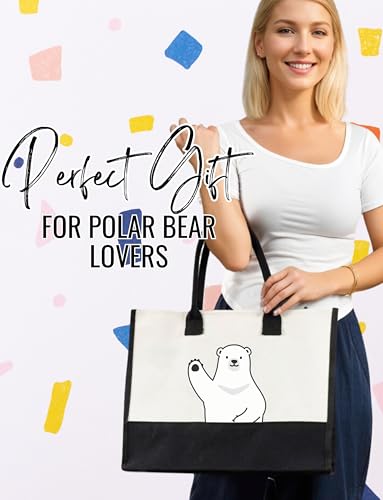 Bolsa Tote de lona con cierre y correa para mujer miniatura 2