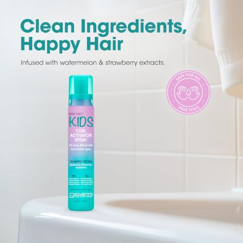 GIOVANNI Eco Chic Kids Curl Activator Spray, 5 Fl Oz (Pack de 2) miniatura 3