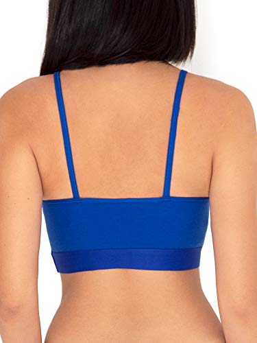 Image of Fruit of the Loom Women's Spaghetti Strap Cotton Sports Bra - All-Day Comfort & Easy Movement