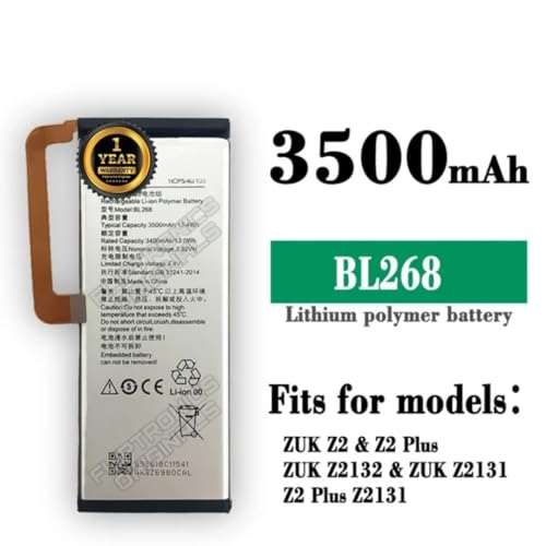 Image of BL268 Battery for Lenovo ZUK Z2 / Z2 Plus Z2132, Z2131, Z2131 Battery with 1 Year Warranty****(Z120)