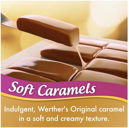 Werther Soft Caramel Candies - 2 lbs of Caramels - Delicious Classic Taste Everyone Enjoys - Stock up with 2lbs of Candy - Perfect for Sharing — view 2