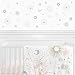 Blush Pink, Gold, Grey and White Star and Moon Wall Decal Stickers for Celestial Collection by Sweet Jojo Designs - Set of 4 Sheets