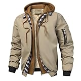 Homme Chaud Veste Blouson Zippée Manteau à Manches Longues. Elle est fabriquée à partir de matériaux de haute qualité, durable et adaptée à un usage quotidien. Une veste à manches longues tendance, moderne et décontractée pour homme, pour le printemps, l'automne, l'hiver.