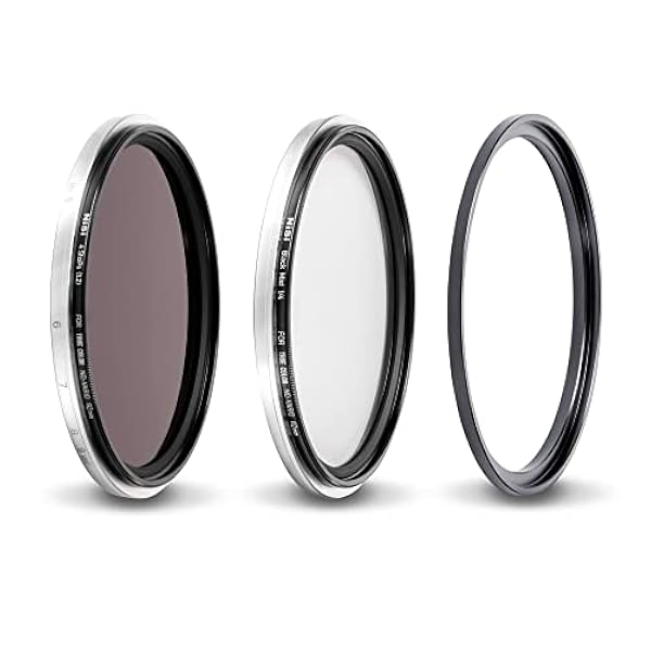 NiSi 77 mm Swift Add on Kit – ND16 (1,2) 4 bländare neutralt grått filter svart mist 1/4 diffusion effektfilter 77 mm adapterring
