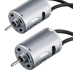 2 Pieces 12V D-Shaft RV Vent Motor, Camper Exhaust Fan Motor, Compatible with Heng's, Elixir, Ventline, Jensen and Similar 6-inch Fan Blades