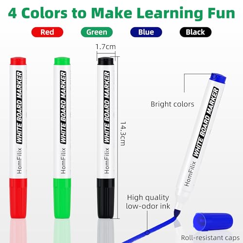 36-Pack Dry Erase Markers with 5% Off - Fine Bullet Tip - Image 3
