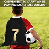 Football Legend Number 7 Drawstring Bag, Ronaldo Kit, Football Bags For Boys, Midium Size Black Backpack Ronaldo Gifts For Boys Mens, Multi-Use: Sports Kits, Pe Kits, Gym, Lunch, Holiday, Beach - Image 6
