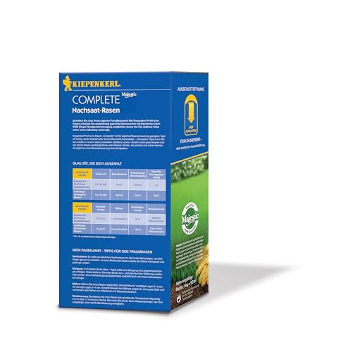 Foto von Kiepenkerl Profi-Line Complete Nachsaat-Rasensamen 662803-1 kg für 50m² - schnellkeimend - optimal für Sport und Spiel - Made in Germany - RSM zertifizierte Grassamen