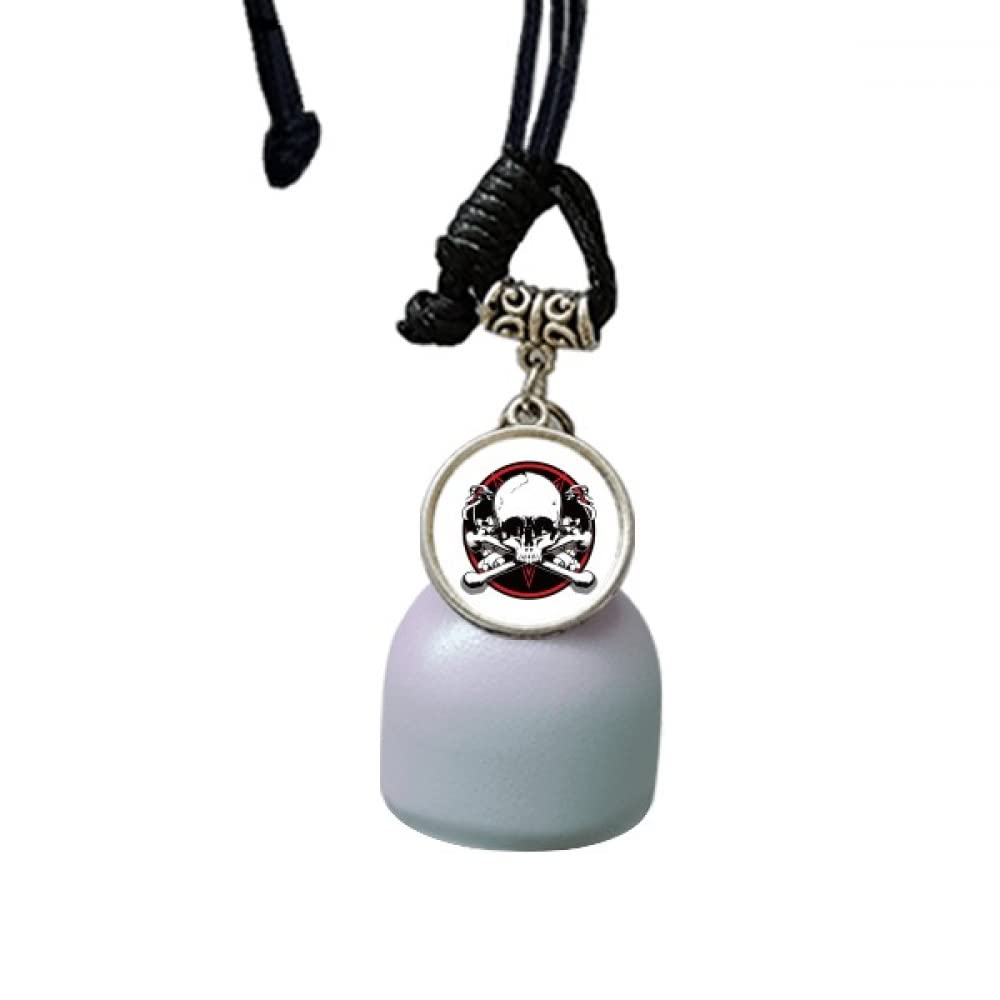 Campanas de viento de pirata esqueleto colgante de coche y carillón decorativo