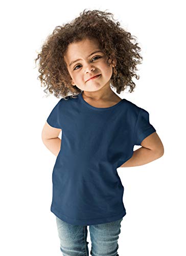Image of Branded Boys Regular Fit Solid Plain 100% Cotton Bio Wash Fabric Kids t Shirts Slim Fit Round Neck Half Sleeves T-Shirt for Casual Wear in Summer Pack of One