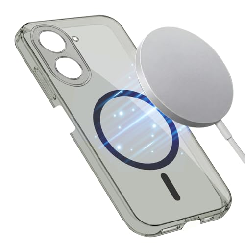 Image of Jkobi Lifetime Anti-Yellow MagSafe Compatible Clear Back Cover Case for Poco C71 (Sleek Hard Crystal | Shockproof and Camera Protection)
