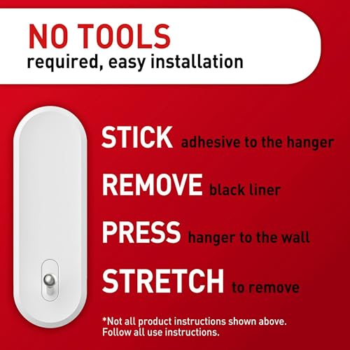 Command Large Wire Hooks, Holds up to 5 lb, 4 Hooks and 8 Strips, Damage-Free Hanging Wall Hook with Adhesive Strips, No Tools Great for Hanging, Organization and Storage by Command - Image 6
